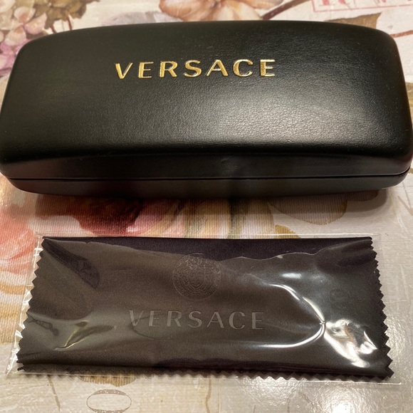 Versace Accessories - Versace eye glass case hard shell w/cloth 6” x 1” x 2 1/2” Unisex.